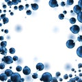 Abstract background with molecules spheres molecular structure Royalty Free Stock Photo