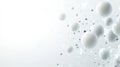 Abstract background with molecules spheres on white background Royalty Free Stock Photo
