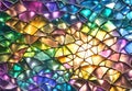 Abstract background, mosaic made of multicored pieces of glass modern art wallpaper