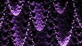 Abstract background of moving streams with twisting. Design. 3D drop ceilings with swirling particles on black