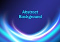 Abstract background Multi-colored glowing curves Royalty Free Stock Photo