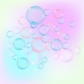 Abstract background with multi-colored soap bubbles. Royalty Free Stock Photo