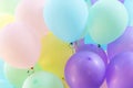 Abstract background from multicolor of balloons pattern. Holiday Royalty Free Stock Photo