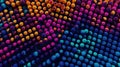 Abstract background with multicolored balls. Colorful swirl abstract background.