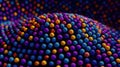 Abstract background with multicolored balls. Colorful swirl abstract background.