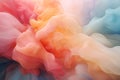 Abstract background of multicolored crepe paper or silk fabric