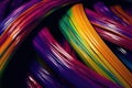 Abstract background with multicolored curved lines. Royalty Free Stock Photo