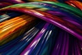 Abstract background with multicolored curved lines. Royalty Free Stock Photo
