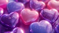 Abstract background of multicolored hearts. Royalty Free Stock Photo
