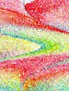 Abstract background, multicolored pointillism. Watercolor. Handmade.