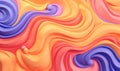 abstract background with multicolored waves. illustration.