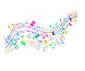 Abstract background with musical notes Royalty Free Stock Photo