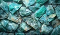 abstract background with the natural texture of raw amazonite semi-gemstones Royalty Free Stock Photo