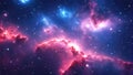 Abstract background with nebulas stars and galactic, science fiction cosmic wallpaper. Generative Ai