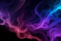 Abstract background with neon colored smoke in the form of waves. Element for design. Royalty Free Stock Photo