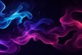 Abstract background with neon colored smoke in the form of waves. Element for design. Royalty Free Stock Photo