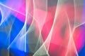 Abstract background with neon lights in fast motion blur and coloured futuristic frame concept. Digital design empty copy space Royalty Free Stock Photo