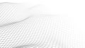 Abstract background neural network. Vector perspective grid on white background. 3D vector illustrations