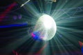 Abstract background from a night club. party lights disco ball Royalty Free Stock Photo
