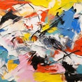 Abstract background, oil painting on canvas, abstraction, paint strokes