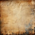 Abstract background Old paper texture with stains, scratches, and grunge