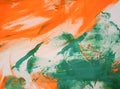 Abstract background of orange and green colors