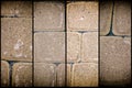 Abstract background of orange tile brick wall. Texture surface of stone wall Royalty Free Stock Photo