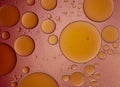 Abstract background of orange water droplets Royalty Free Stock Photo