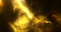 Abstract background of orange yellow fiery flying energy particles Royalty Free Stock Photo