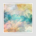 Abstract background with pastel colored Triangular Polygo