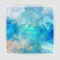 Abstract background with pastel colored Triangular Polygo