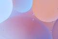 Abstract background with pastel colors with oil circles water surface.