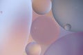 Abstract background with pastel colors with oil circles water surface. Royalty Free Stock Photo