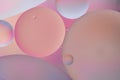 Abstract background with pastel colors with oil circles water surface.