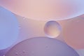 Abstract background with pastel colors with oil circles water surface. Royalty Free Stock Photo