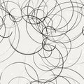 abstract background pattern, with circles, strokes and splashes, seamless, black and white Royalty Free Stock Photo