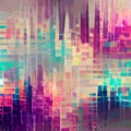 Abstract background pattern in glitch style design for brochure, web site backdrop and other business projects. Raster bitmap Royalty Free Stock Photo