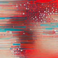 Abstract background pattern in glitch style design for brochure, web site backdrop and other business projects. Raster bitmap in r Royalty Free Stock Photo