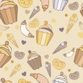 Abstract background. Pattern. Image of sweets.