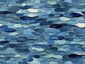 Abstract background pattern intense blue spatulated watercolor style, ripples evenly spaced not uniformed color Royalty Free Stock Photo