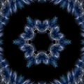 Abstract background of pattern of a kaleidoscope. white blue turquoise background fractal mandala. abstract kaleidoscopic arabesqu