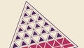 Abstract background pattern of repeated geometric triangles, modern texture, vector design Generative AI Royalty Free Stock Photo