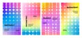 Abstract Background with Pattern Shape and Gradient. Vector Poster Graphic Design. Geometric Oval and Square Figures