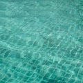 Abstract background Patterns Ripped water Surface swimming pool Light Reflection Vibrant blue green Royalty Free Stock Photo