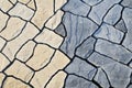 Abstract background paving consisting of irregular stones