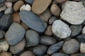 Abstract background pebbles on the beach
