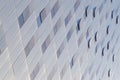 Abstract background. Perspective view. Office building facade. Royalty Free Stock Photo