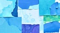 abstract background with pieces of textured paper in blue and green shades Royalty Free Stock Photo