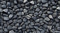 Abstract background of a pile of gray pebbles close up