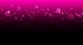 Abstract Background with Pink and Black Gradient and Floating Bokeh Circles magenta purple Royalty Free Stock Photo
